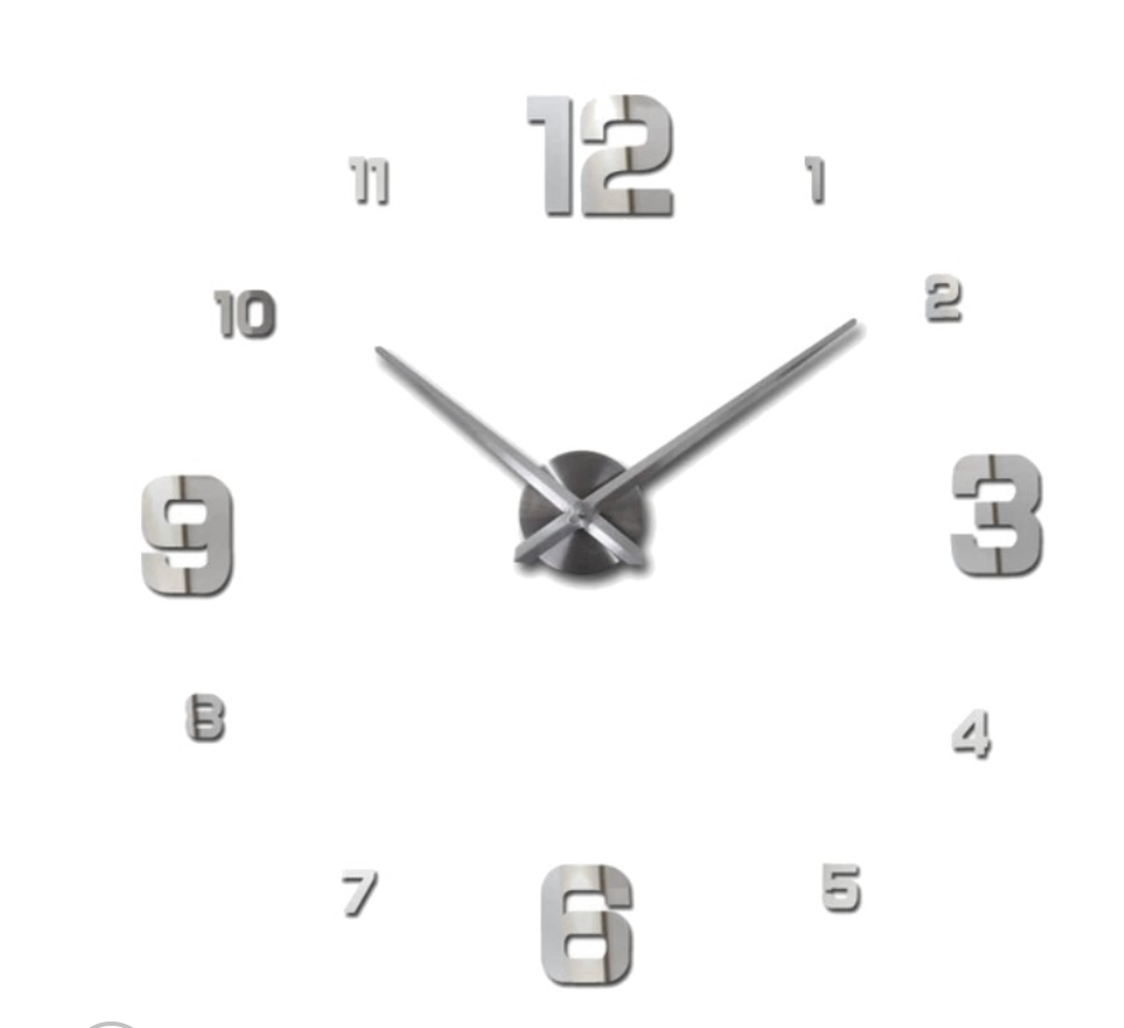 horloge Chiffre argenté