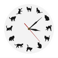 Horloge Noir Animaux